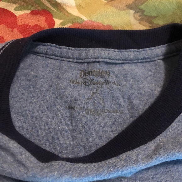 DISNEY size XLarge Mickey Mouse
Round Neck Ringer Tee InPark Authentic blue EUC - Picture 15 of 15